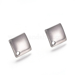 Anlaufgeschützte Ohrstecker-Beschläge aus Edelstahl 304&nbsp;STAS-E482-02P