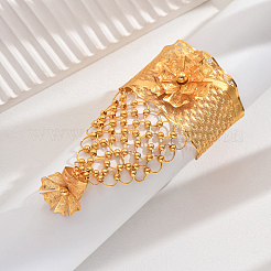 Bracelets luxueux en fer pour mariée du Moyen-Orient avec motif floral&nbsp;BA9055