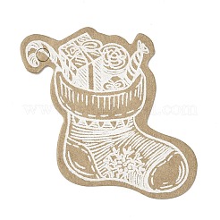 Étiquettes-cadeaux en papier kraft sur le thème de Noël&nbsp;CDIS-L008-A10