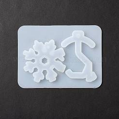 Schlüssel- und schneeflockenform diy anhänger silikonformen&nbsp;LS-DIY-F114-17