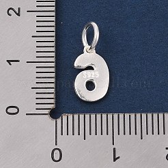 Charms aus Sterlingsilber mit Zahlenserie 925&nbsp;LS-STER-Q002-01G