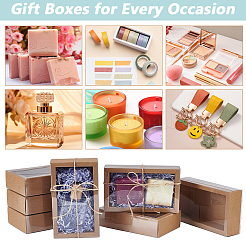 Boîtes à tiroirs cadeaux en carton et papier kraft&nbsp;CON-WH0085-129C