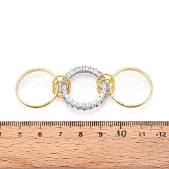 Anillos de dedo latón micropavé circonio cúbico&nbsp;RJEW-D325-01PG-03