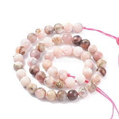Runde natürliche rosa Opalkorne Stränge&nbsp;G-K071-8mm