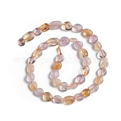 Amatista y citrino natural de hebras de abalorios&nbsp;G-D0002-D77