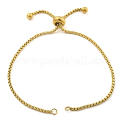 Fabricación de pulseras deslizantes de cadena de caja de acero inoxidable 304 con recubrimiento iónico (IP)&nbsp;X-STAS-P360-03G