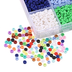 15 Farben handgemachte Fimo Perlen&nbsp;CLAY-YW0001-48