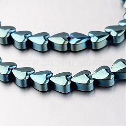 Electroplate non magnetici ematite sintetico fili di perline&nbsp;G-F300-22D