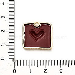 Pendentifs d'émail en alliage&nbsp;FIND-A051-09A-02G