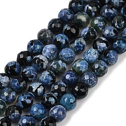 Naturelles feu crépitent agate perles brins&nbsp;G-C082-A01-31