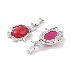 Pendentifs teints en jade blanc naturel&nbsp;G-A224-02P-10