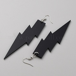 Orecchini pendenti con fulmini in acrilico&nbsp;EJEW-WH0047-24A