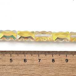 Chapelets de perles en verre électroplaqué&nbsp;EGLA-L045-F-HP02