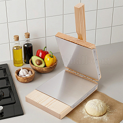 Prensador de piel para dumplings de madera y acero inoxidable 201&nbsp;FIND-WH0521-202