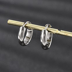 Pendientes de aro de acero inoxidable 201&nbsp;EJEW-P304-15C-P