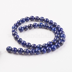 Natürlicher Lapislazuli Perlenstränge&nbsp;G-G099-8mm-7C