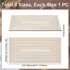 Pistes coupées en bois&nbsp;WOOD-WH0050-038A