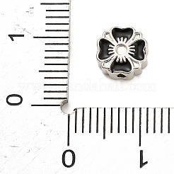 Blumen Messing Emaille Perlen Strass Fassungen&nbsp;KK-H527-01P-01