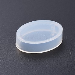 Ovale Form DIY Silikon Anhänger Formen&nbsp;AJEW-P038-01