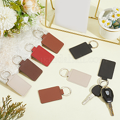 30 Stück 5 Farben PU-Schlüsselanhänger&nbsp;KEYC-CL0001-30