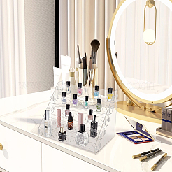5-stöckiger 45-Loch-Acryl-Lippenstiftständer&nbsp;ODIS-WH0030-34
