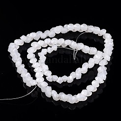 Diamantform Nachahmung Jade Glasperlenstränge&nbsp;EGLA-J059-J01