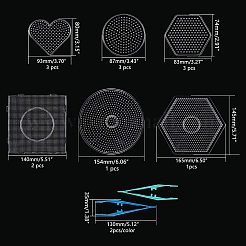 Abc Kunststoff pegboards für DIY Sicherung Perlen verwendet&nbsp;DIY-PH0019-93