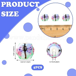 5pcs perles de chalumeau faites à la main&nbsp;LAMP-SZ0001-50D