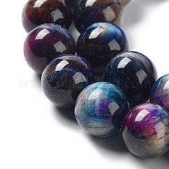 Natürliche Regenbogen-Tigerauge-Perlenstränge&nbsp;G-NH0002-A01-C01