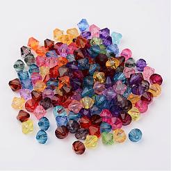 Facettierte Bicone transparente Acryl-Perlen&nbsp;DBB12MM