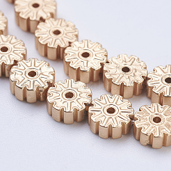 Electroplate non magnetici ematite sintetico fili di perline&nbsp;G-J383-6x2mm-B02-F