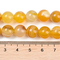 Natürliche gestreifte Achat- / Bandagatperlenstränge&nbsp;G-Z060-A01-C20