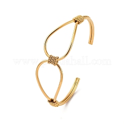 Bracelets manchettes en acier inoxydable 304 pour femmes&nbsp;BJEW-S162-02G