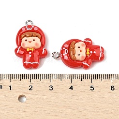Pendentifs en résine opaque sur le thème de noël&nbsp;RESI-S08-03A