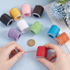 10 Rolle gewachste Nylonschnur in 10 Farben&nbsp;DIY-WH0656-17B