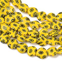 Millefiori mano fili perle cuore di vetro&nbsp;LK-P017-13