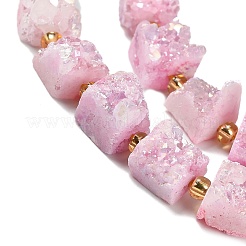 Galvani natürliche druzy Achat Perlen Stränge&nbsp;G-G289-01C