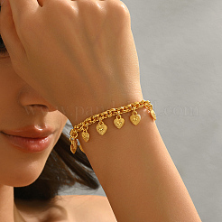 Squisiti braccialetti con ciondolo a forma di cuore in ottone&nbsp;EN2397