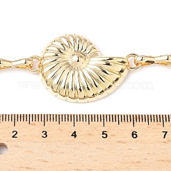 Sommer-Taillen-Bauchketten aus Eisen mit Muschelgliedern für Frauen&nbsp;LS-AJEW-G067-01G