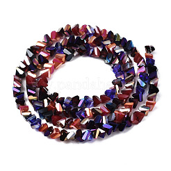 Chapelets de perles en verre électroplaqué&nbsp;EGLA-N002-06A