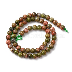 Chapelets de perles en unakite naturelle&nbsp;G-Z116-A01-3mm