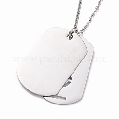 Collane con ciondolo in acciaio inossidabile stile pride 201&nbsp;NJEW-F288-11P
