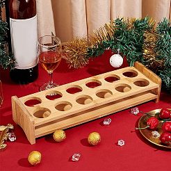 Schnapsglashalter aus Holz mit 12 Steckplatz&nbsp;ODIS-WH0027-031