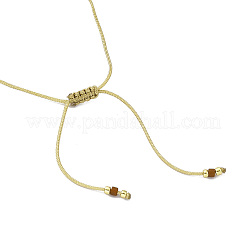 Verstellbares Armband aus geflochtenen Perlen aus natürlichen und synthetischen Steinen und Miyuki-Samen für Damen&nbsp;BJEW-O187-15