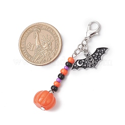 Decorazioni di Halloween con pendenti in perline di vetro fatte a mano&nbsp;HJEW-MZ00296-02