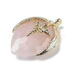 Ciondoli quazo rosa naturale&nbsp;G-U019-01G-01