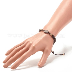 Braccialetto fatto a mano con perline intrecciate in cocco&nbsp;BJEW-JB07354