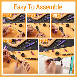 Penne con perline in plastica ABS per Halloween&nbsp;DIY-TA0014-53