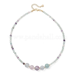 Collane di perline rotonde graduate in fluorite naturale&nbsp;NJEW-JN05952-01