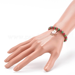 Weihnachtsthema Stretch Charm Armbänder für Kinder&nbsp;BJEW-JB06170